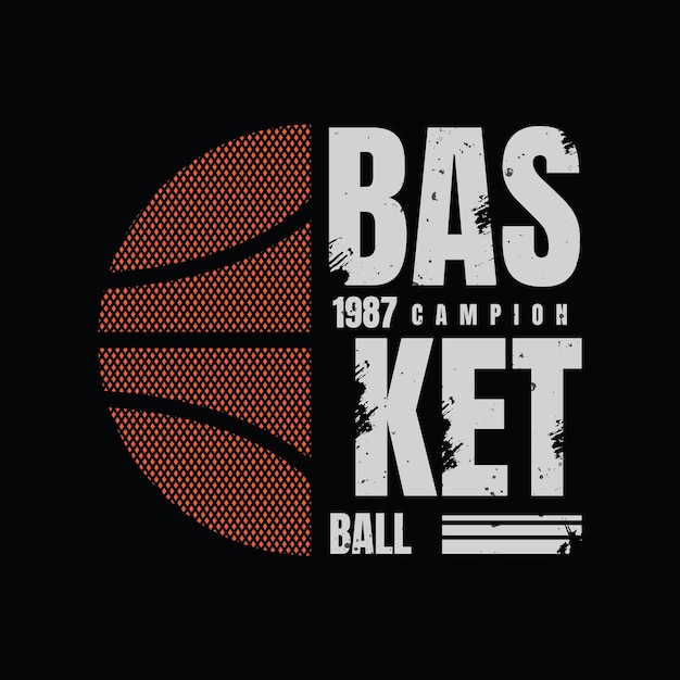 Design gráfico de camiseta e vestuário de basquete