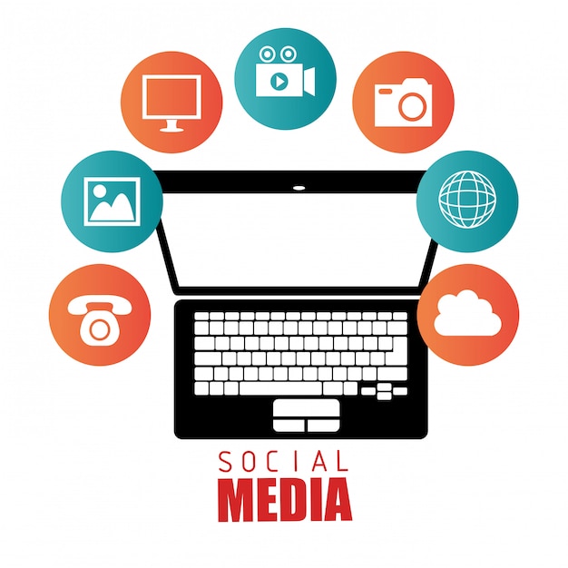 Design gráfico de entretenimento de mídia social
