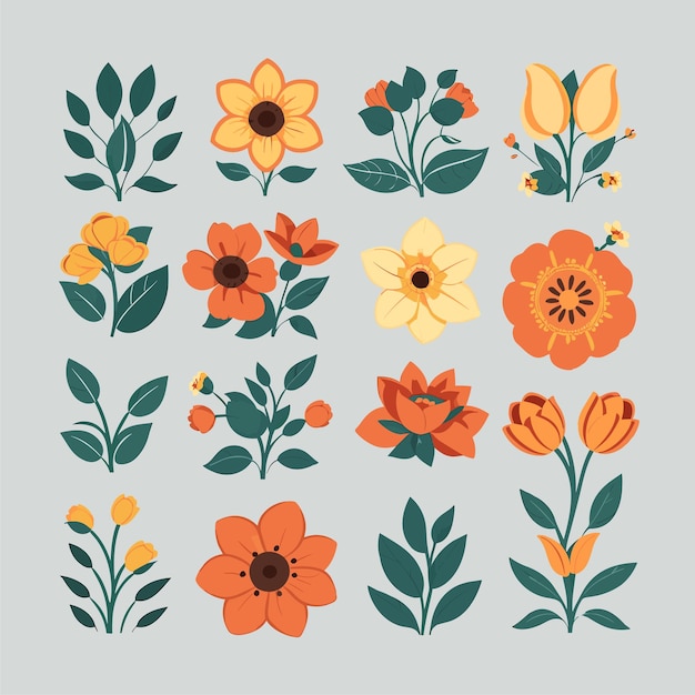 Design gráfico de flora