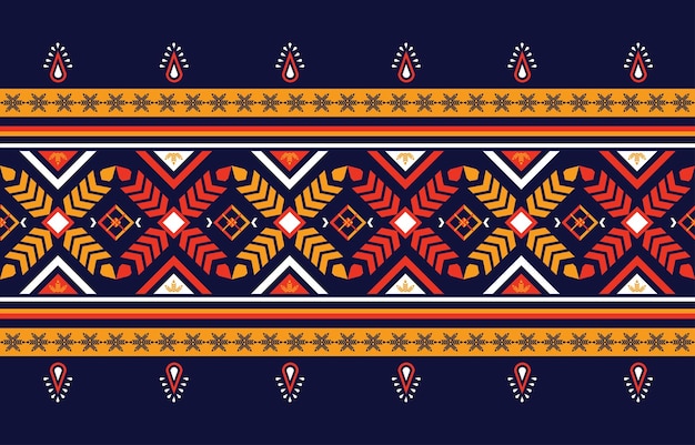 Design gráfico tradicional de padrão sem costura oriental geométrico étnico para decoração.
