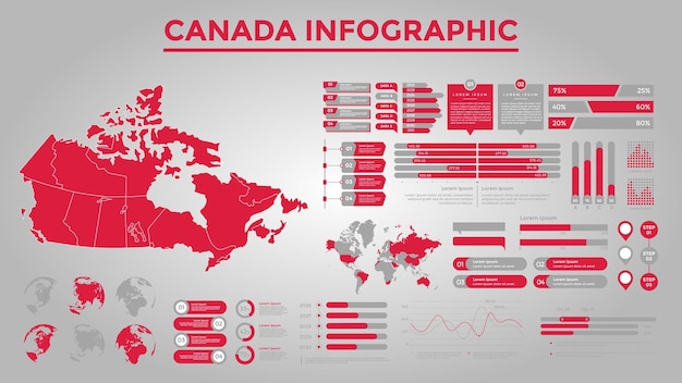 Vetor design infográfico de negócios com diferentes elementos de negócios