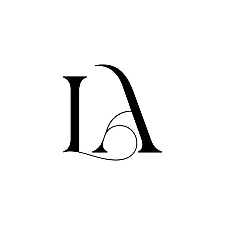 Design inicial de logotipo de monograma de espaço negativo minimalista moderno e atemporal