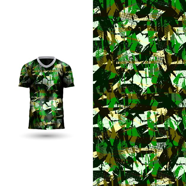 Design legal de camisa esportiva em fundo abstrato