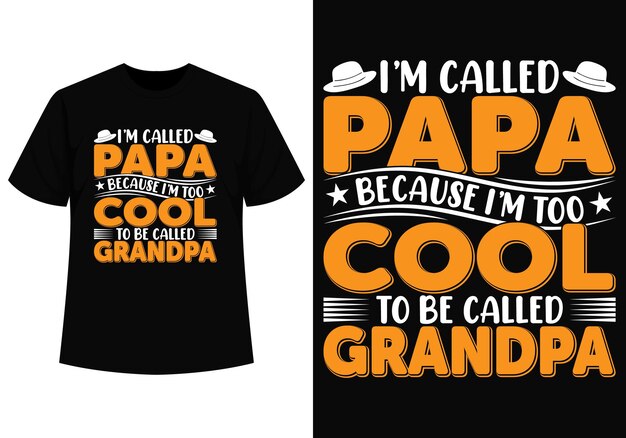 Design legal de camiseta de papai e vovô