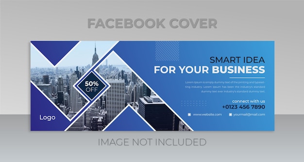 Design moderno de assinatura de e-mail ou design de capa do facebook