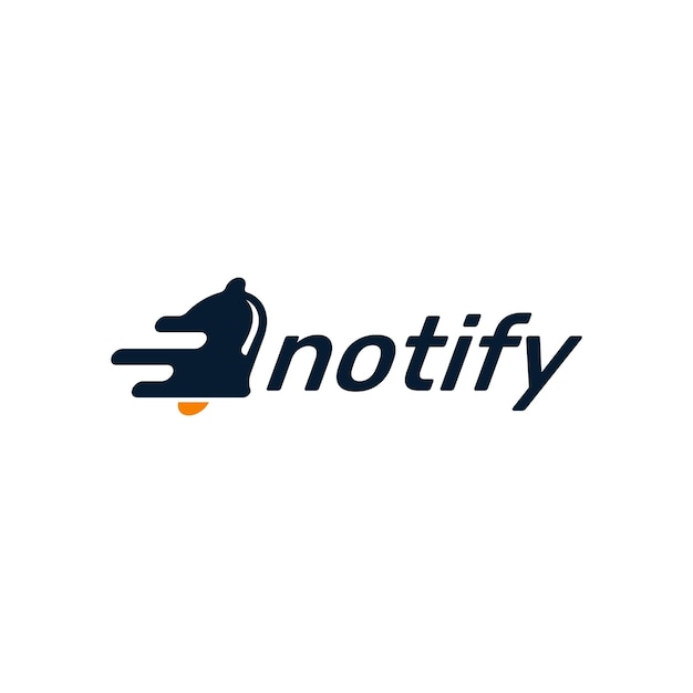 Design moderno de ilustração do logotipo do notify