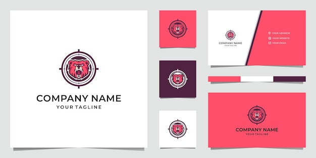 Design moderno de logotipo esportivo de urso