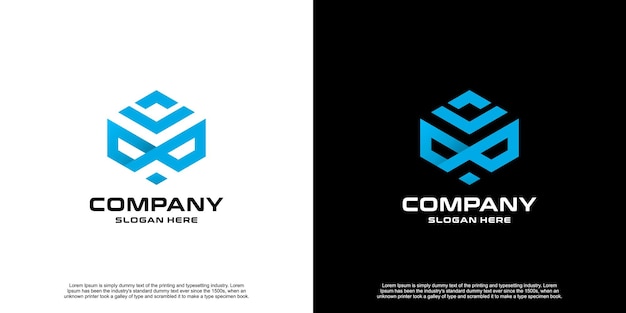 Vetor design moderno do logotipo da coroa do espião