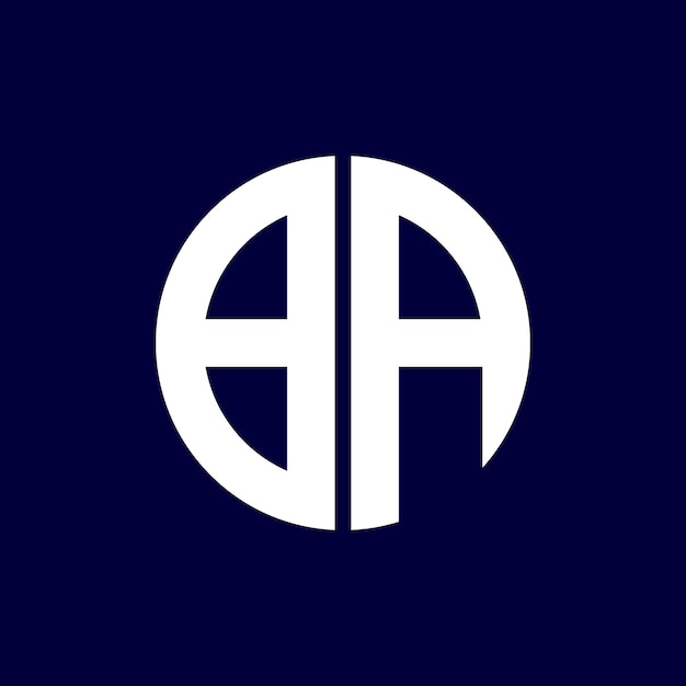 design moderno do logotipo do ba circle