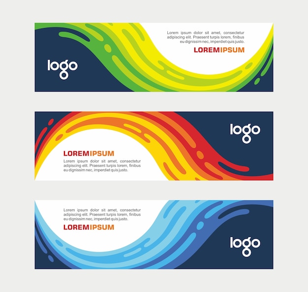 Design moderno do modelo de negócios de banner criativo