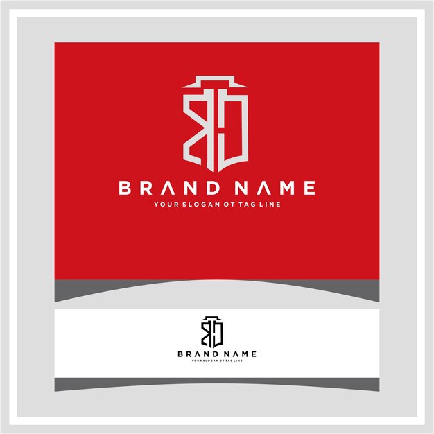 design moderno e exclusivo de logotipo de carta rc corporativa