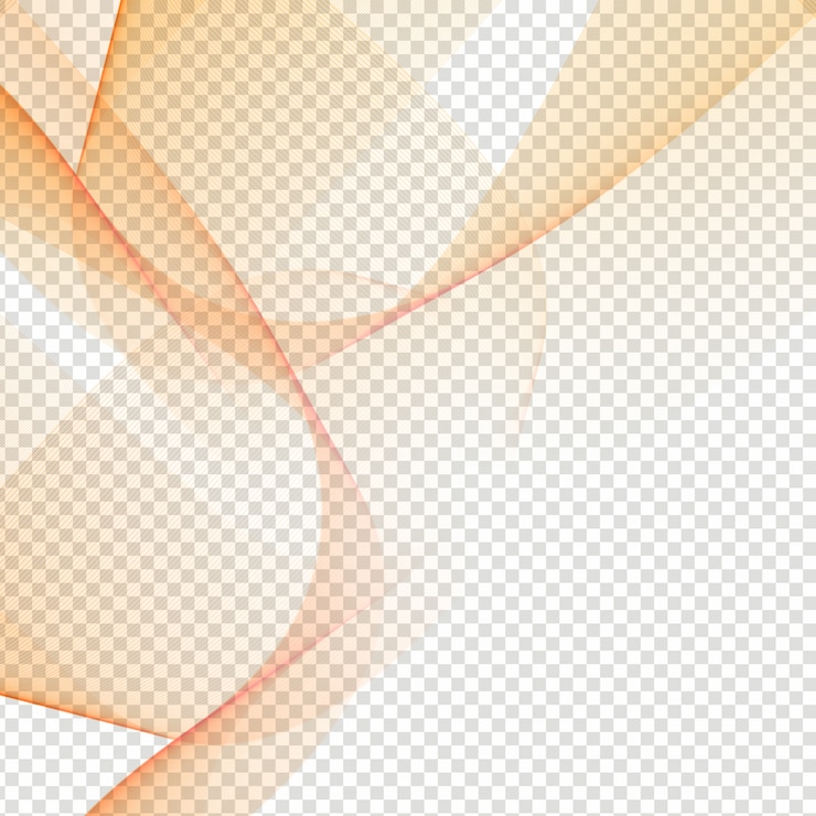 Vetor design moderno onda abstrata em fundo transparente
