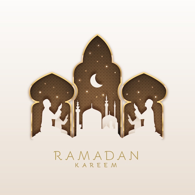Design plano de celebração do ramadã