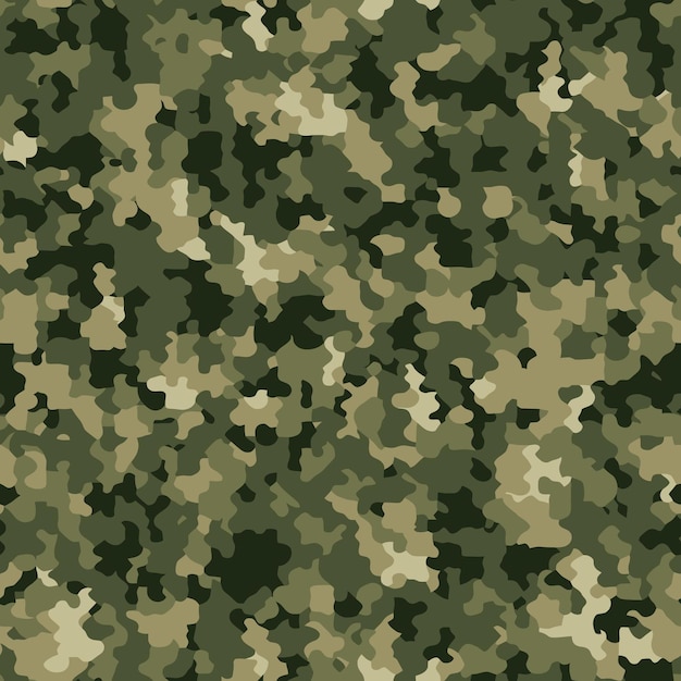 Design plano de inspiração militar com fundo padrão de camuflagem de pixel