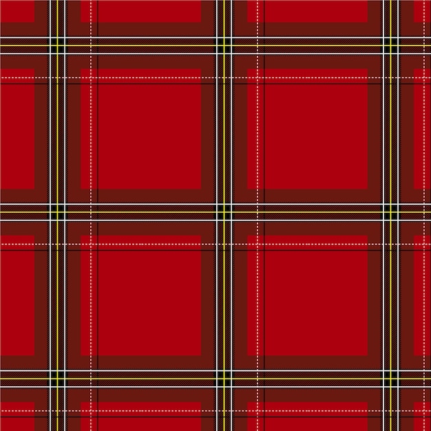 Design plano de padrão xadrez de natal