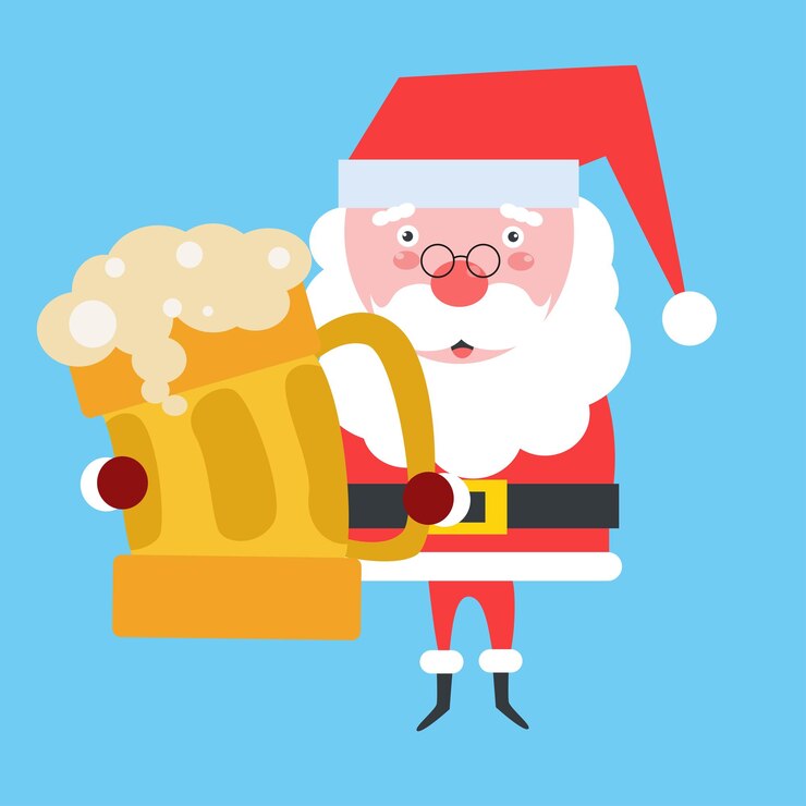 Vetor design plano de papai noel