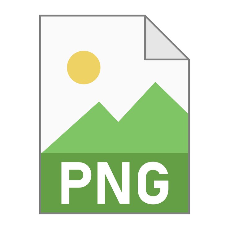 Vetor design plano moderno de ícone de arquivo png para web estilo simples