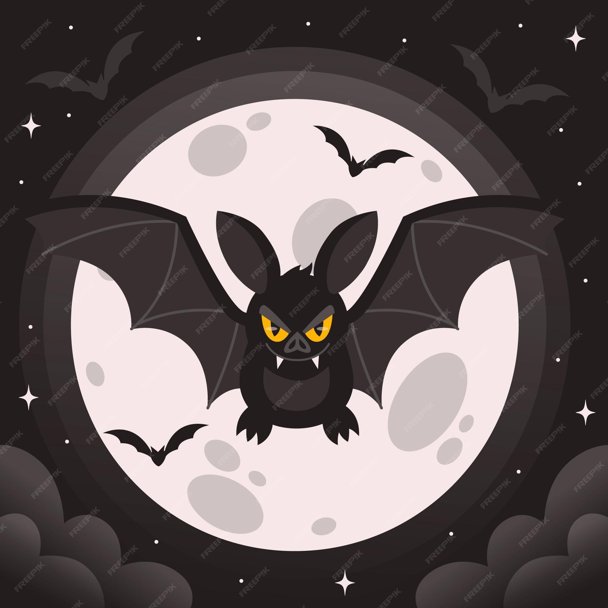 Halloween October Assustador Celebração Morcego Isolado Desenho Animado  Ilustração Vetorial Design Gráfico Royalty Free SVG, Cliparts, Vetores, e  Ilustrações Stock. Image 129376838