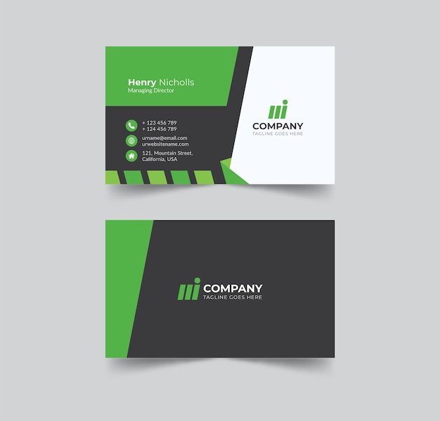 Design profissional de cartões de visita