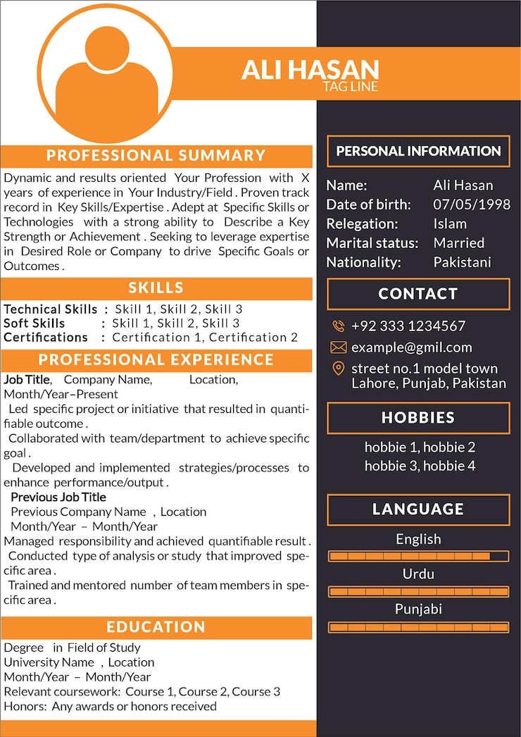 Vetor design profissional de cv design profissional de currículo