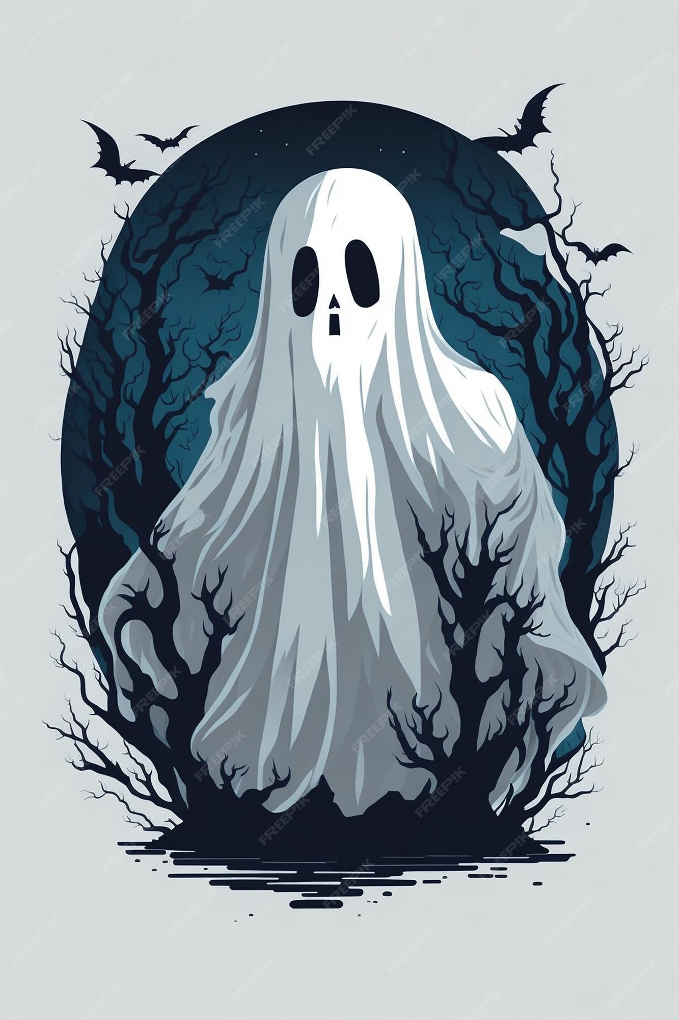 Camiseta Básica Ghost Happy Halloween Desenho Fantasma Blusa