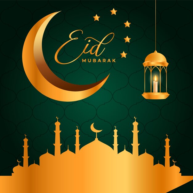 Design simples de plano de fundo eid mubarak