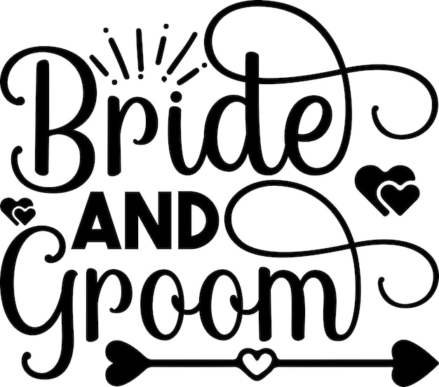 Design svg de casamento