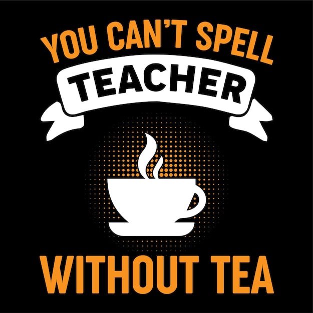 Design svg de chá para professores