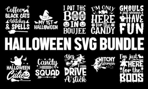 Design svg de halloween ou sublimação de outono e camiseta de halloween