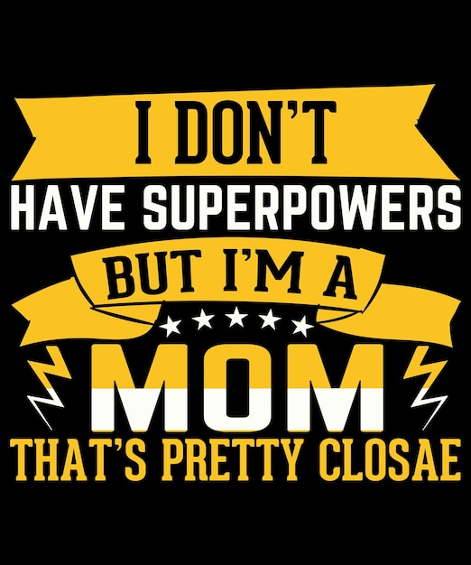 Design tipográfico de camiseta para o dia da mãe