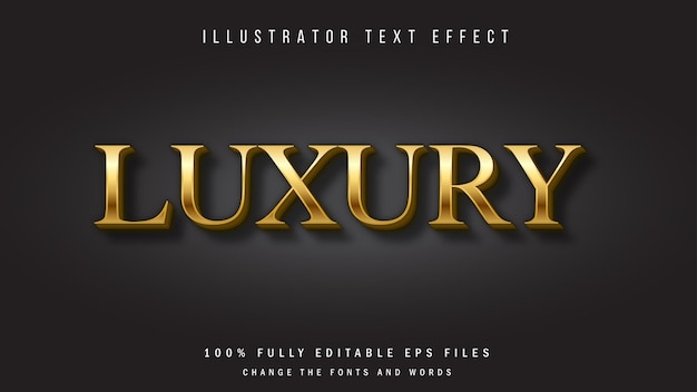 Design tipográfico de efeito de texto 3D metálico