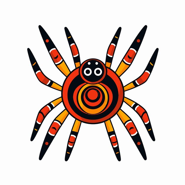 Vetor design tribal de aranhas