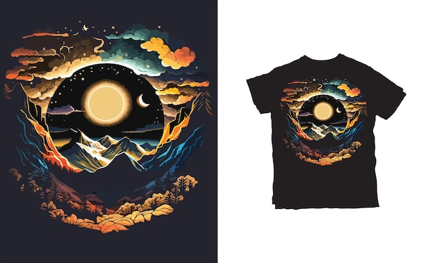 Design vetorial de camiseta Synthwave