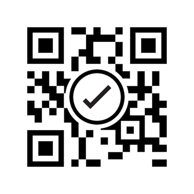 Design vetorial de código qr