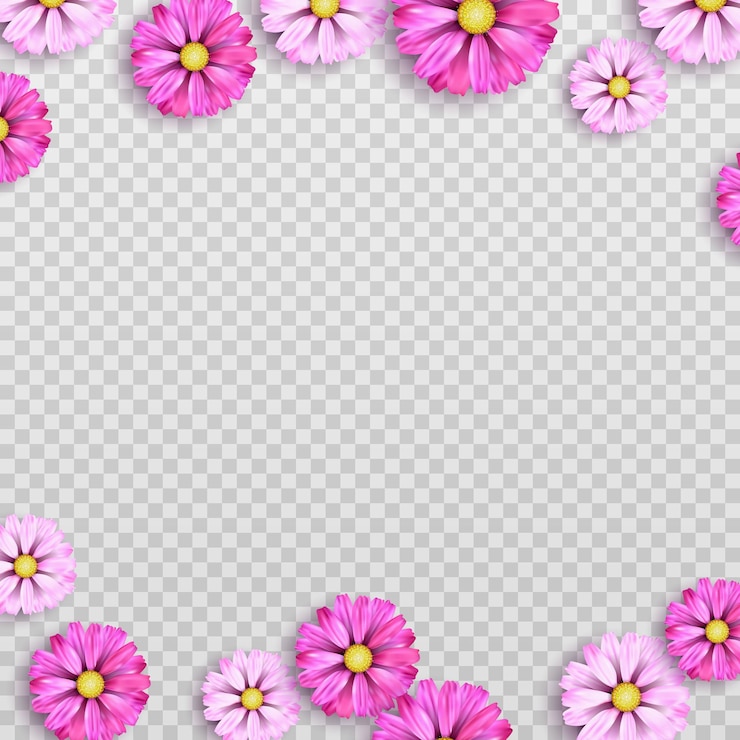 Vetor design vetorial de flores para o vetor de cartão floral do dia da matemática em png