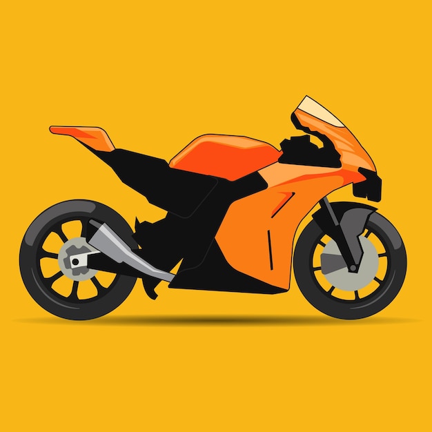 Vetor design vetorial de ilustração de moto esportiva