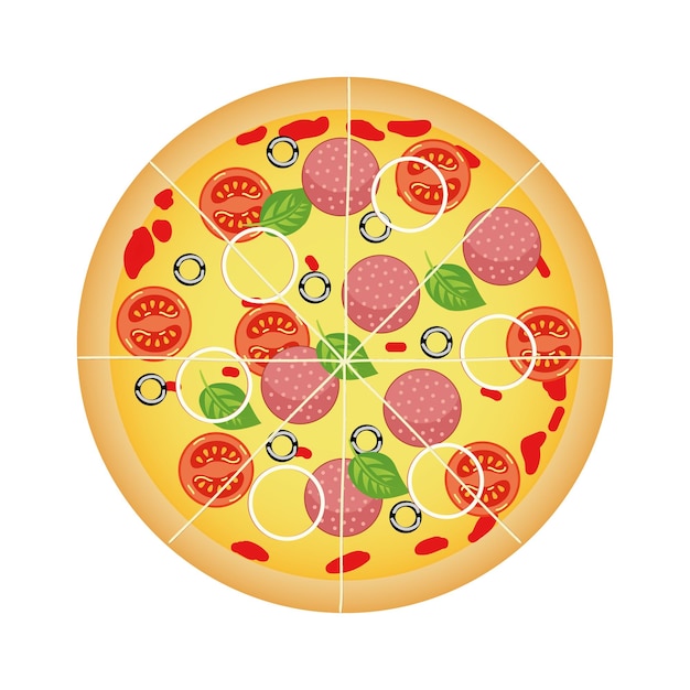 Design vetorial de pizza
