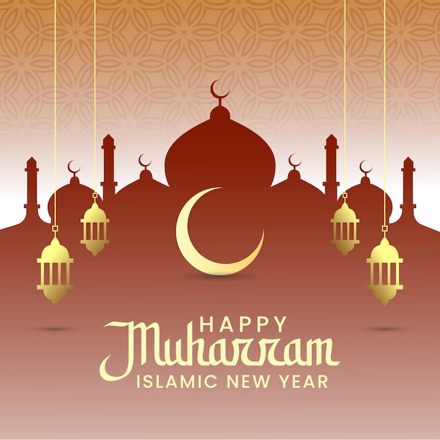Design vetorial do Ano Novo Islâmico Muharram