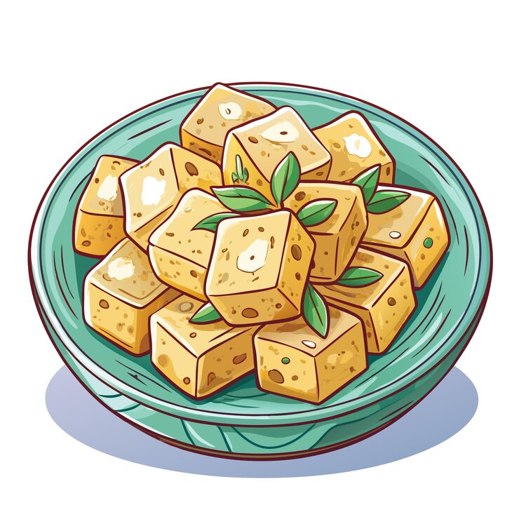 Vetor design visual do vetor de alimentos lácteos paneer