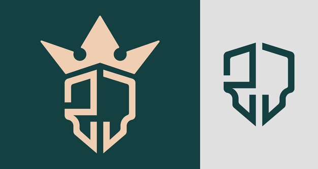 Designs criativos de logotipo de letras iniciais ZJ