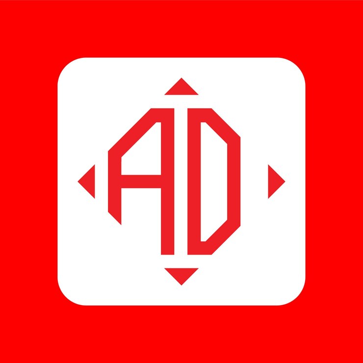 Vetor designs criativos simples de logotipo ao com monograma inicial