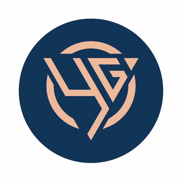 Vetor designs criativos simples de logotipo yg com monograma inicial