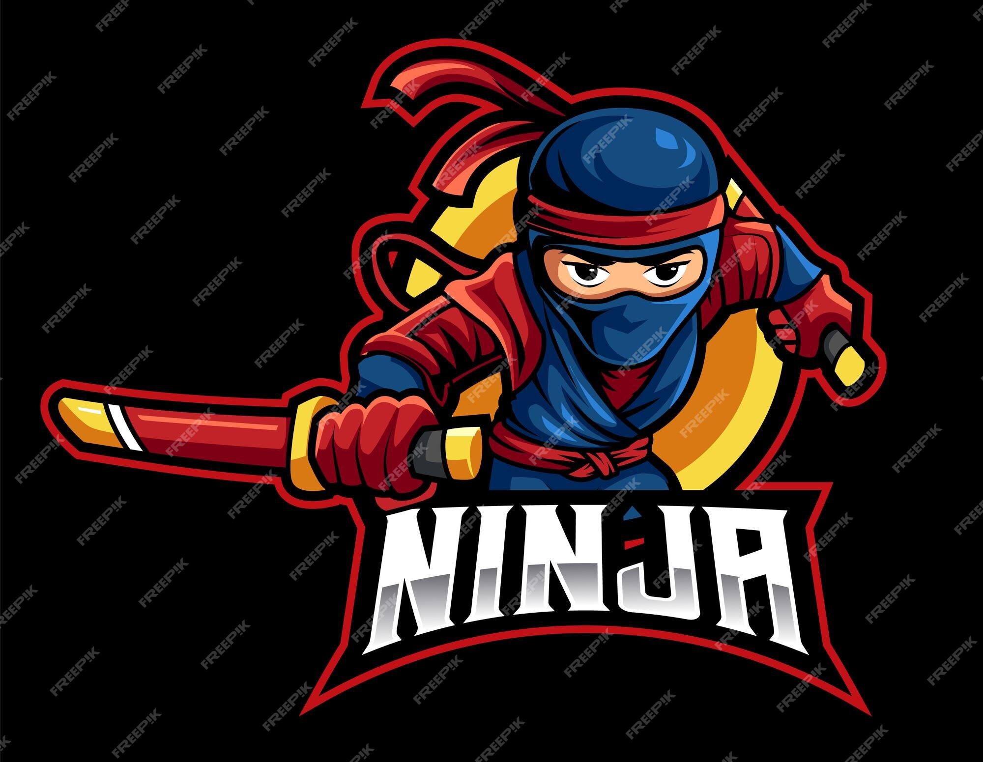 O Ataque De Gato Ninja Com O Logotipo Do Projeto Mascote De