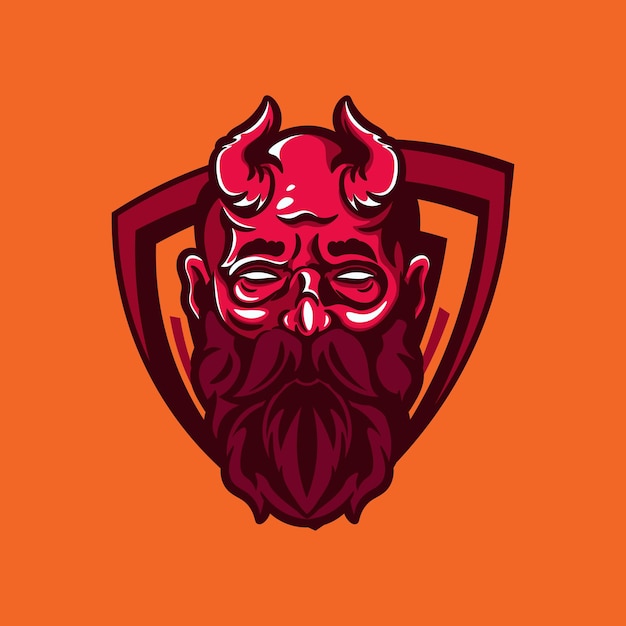 Devil esports mascot logo design (desenho do logotipo do mascote do diabo)