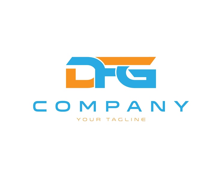 Vetor dfg inicial letra ícone logotipo design único modelo vetorial moderno e de moda
