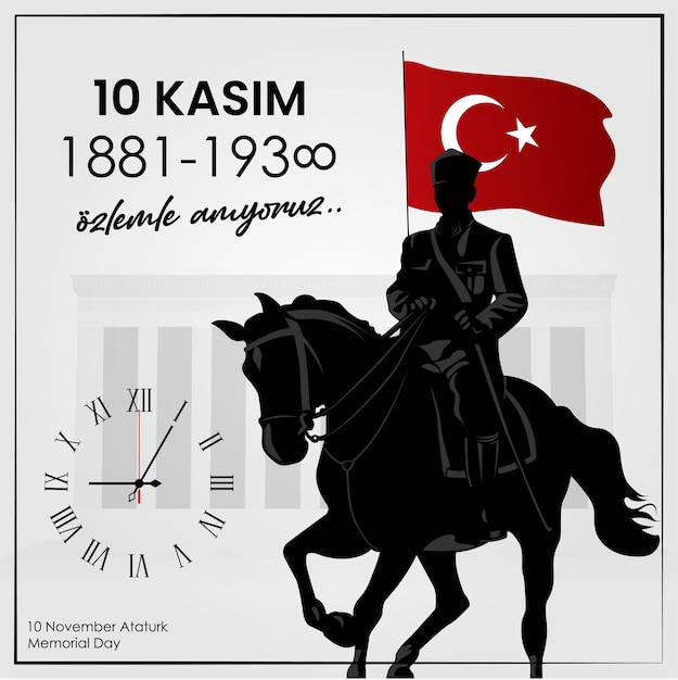 Dia 10 de novembro em Memória de Ataturk