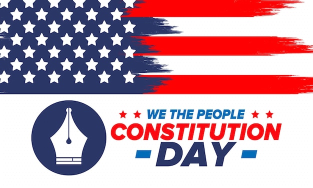 Dia da Constituição nos Estados Unidos Dia da Cidadania Dia Americano Nós, o Povo Americano Patriótico