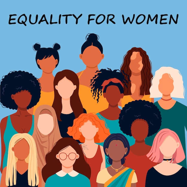 Vetor dia da igualdade feminina. feriado feminino nos estados unidos, comemorado anualmente em 26 de agosto