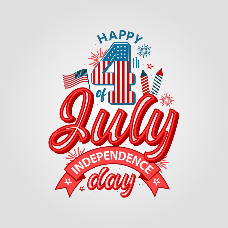 Vetor dia da independência americana, feriado nacional de 4 de julho, ilustração vetorial festiva eps 10