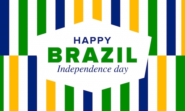 Vetor dia da independência do brasil feriado nacional dia da liberdade brasil bandeira patriótica brasileira vetor